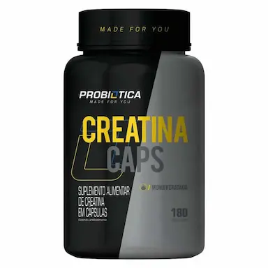 CREATINA MONOHIDRATADA PURA - 180 CáPSULAS - PROBIóTICA