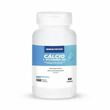 CáLCIO + VITAMINA D3  - 120 CáPSULAS - NEWNUTRITION
