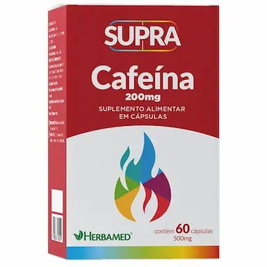 SUPRA CAFEINA - 200MG 60 CáPSULAS - HERBAMED