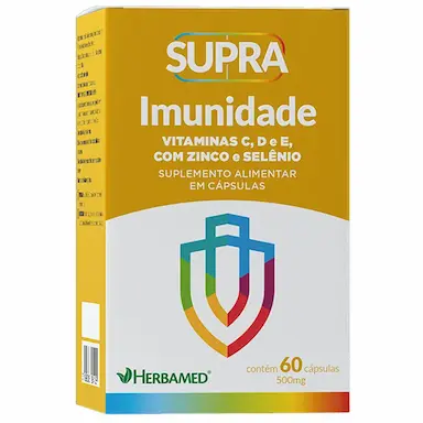 SUPRA IMUNIDADE - 500MG 60 CáPSULAS - HERBAMED