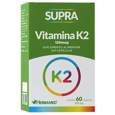 SUPRA VITAMINA K2 - 500MG 60 CáPSULAS - HERBAMED
