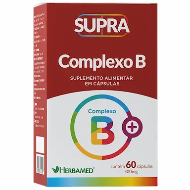 SUPRA COMPLEXO B - 500MG 60 CáPSULAS - HERBAMED