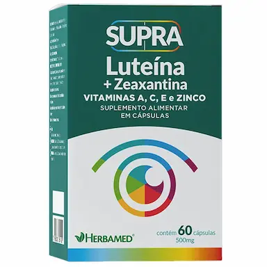SUPRA LUTEINA + ZEAXANTINA - 500MG 60 CáPSULAS - HERBAMED