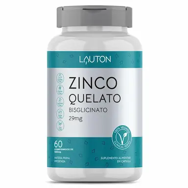 ZINCO QUELATO - 60 COMPRIMIDOS - LAUTON NUTRITION