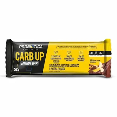 CARB UP ENERGY BAR - 1 UNIDADE 52G BANANA COM CANELA - PROBIóTICA