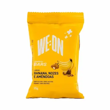ENERGY BARS - 1 UNIDADE 35G BANANA, NOZES &amp;amp;amp; AMêNDOAS - WE:ON