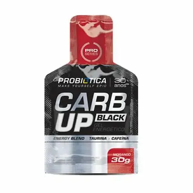 CARB UP GEL BLACK - MORANGO 1 SACHê - PROBIóTICA