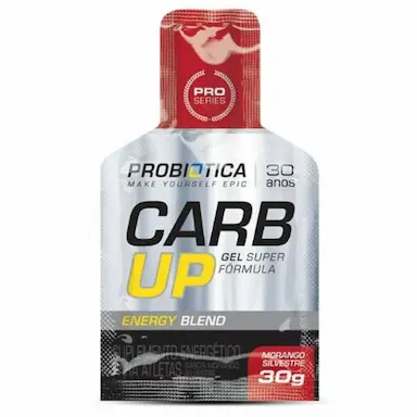 CARB UP GEL SUPER FóRMULA  MORANGO SILVESTRE 1 SACHê DE 30G - PROBIóTICA