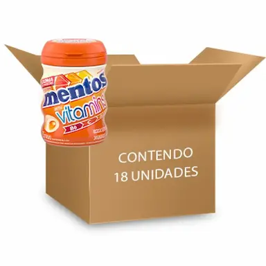 MENTOS POTE VITAMINS ZERO AçúCAR CONTENDO 18 FRASCOS