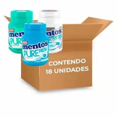 MENTOS POTE SORTIDO CONTENDO 18 UNIDADES