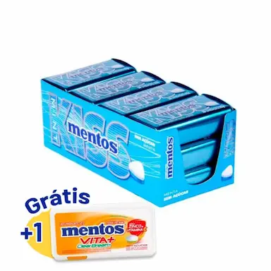 MENTOS KISS LATINHA MENTA CONTENDO 12 LATAS DE 35G CADA