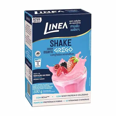 SHAKE DE IOGURTE GREGO COM FRUTAS VERMELHAS LINEA 330G