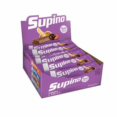 BARRA DE FRUTAS DE BANANA E AMEIXA ZERO AçúCAR SUPINO C/16 UN