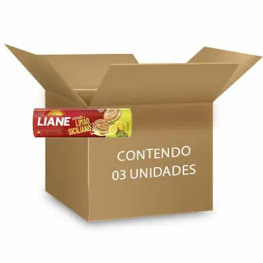 BISCOITO RECHEADO SEM LACTOSE LIMãO SICILIANO LIANE CONTENDO 3 PACOTES DE 115G CADA