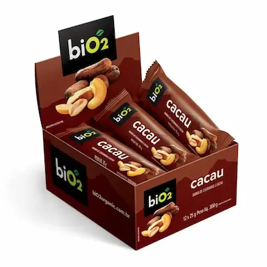 BARRA DE CEREAL BIO2 7NUTS COM CASTANHAS E CACAU C/12 UN