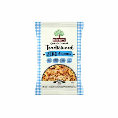 GRANOLA ZERO AçúCAR TRADICIONAL MãE TERRA 200G