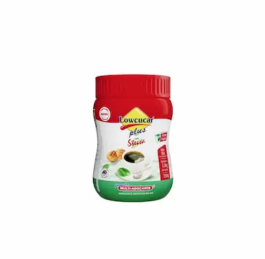 ADOçANTE LOWçUCAR PLUS COM STEVIA FORNO E FOGãO 150G
