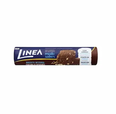 BISCOITO INTEGAL ZERO AçúCAR CACAU E CEREAIS LINEA 100G