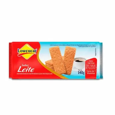 BISCOITO SABOR LEITE ZERO LACTOSE LOWçUCAR 140G