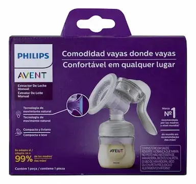 EXTRATOR DE LEITE MANUAL AVENT LÓTUS TRANSPARENTE SCF430/01