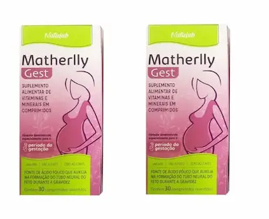 KIT 2 SUPLEMENTO MATHERLLY GEST COM 30 COMPRIDOS - NATULAB