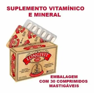 SUPLEMENTO LONGIVIT COM 30 COMPRIMIDOS - CIFARMA