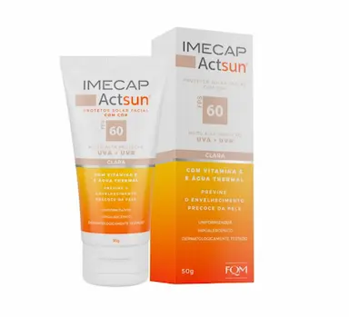 PROTETOR SOLAR IMECAP ACTSUN FPS60 PELE CLARA - FQM