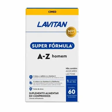 SUPLEMENTO LAVITAN A-Z SUPER FóRMULA COM 60CAPS - CIMED
