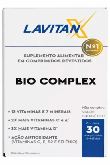 LAVITAN BIO COMPLEX SUPLEMENTO ALIMENTAR 30 COMPRIMIDOS