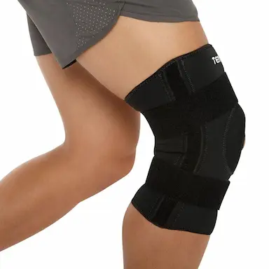 JOELHEIRA TENSOR NEOPRENE REFORçADA C/SUPORTE PRETO - P