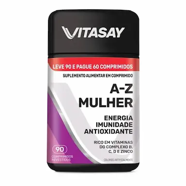 SUPLEMENTO ALIMENTAR VITASAY A-Z MULHER 90 COMPRIMIDOS