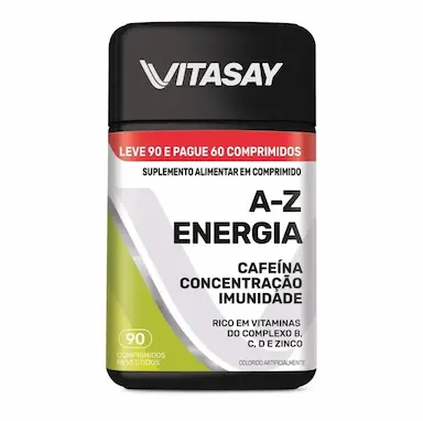 SUPLEMENTO ALIMENTAR VITASAY A-Z ENERGIA 90 COMPRIMIDOS