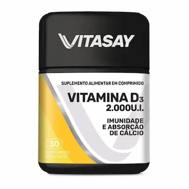SUPLEMENTO ALIMENTAR VITASAY VITAMINA D 2.000U.I. 30 COMPRIMIDOS