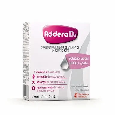 Addera D3 600UI Gotas 5ml