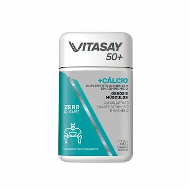 VITASAY50+ CáLCIO OSSOS E MúSCULOS 60 COMPRIMIDOS