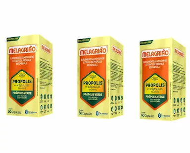 KIT 3 MELAGRIãO PRóPOLIS COM 60CAPS - CATARINSE