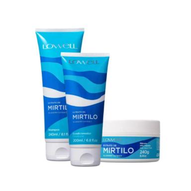 LOWELL KIT TRIO EXTRATO MIRTILO TREATMENT (3 PRODUTOS)