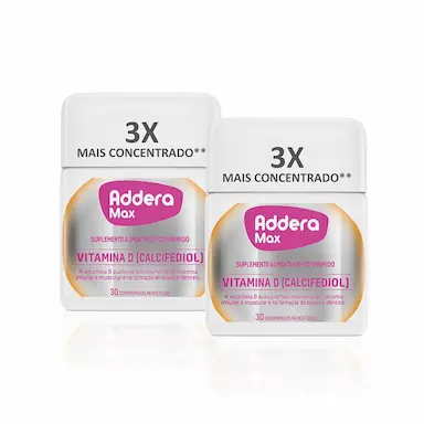 KIT SUPL. ALIMENTAR VITAMINA D ADDERA MAX 30 COMPRIMIDOS