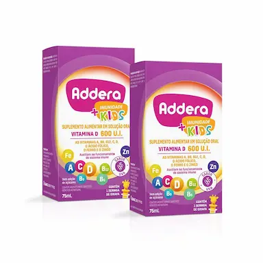 KIT VITAMINA D ADDERA + IMUNIDADE KIDS COM 75ML