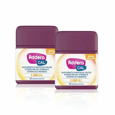KIT VITAMINA D ADDERA CAL 1.000UI COM 30 COMPRIMIDOS