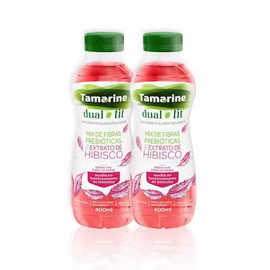 KIT SUPL. ALIMENTAR TAMARINE DUAL FIT 400ML SABOR HIBISCO