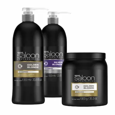 KIT ISSUê TRIO PROFISIONAL GOLD SILVER GOLDEN (3 PRODUTOS)