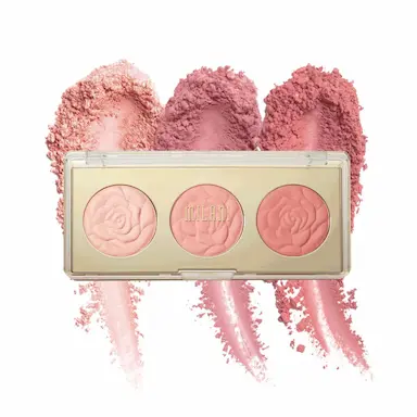 MILANI ROSE BLUSH TRIO PALLETTE FLOWERS OF LOVE 01 - PALETA DE BLUSH - xpto
