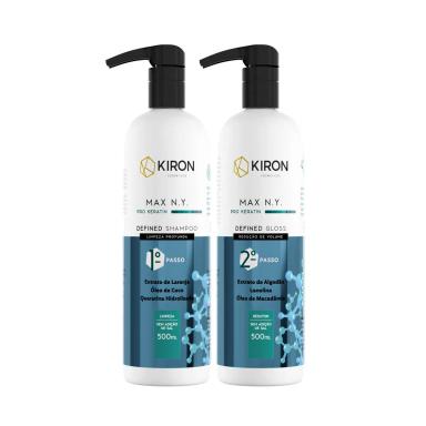 ESCOVA PROGRESSIVA DEFINED GLOSS MAX N.Y. PRO KERATIN KIRON COSMéTICOS 2X500ML