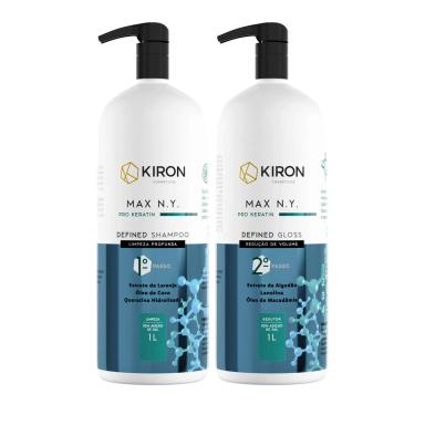 ESCOVA PROGRESSIVA DEFINED GLOSS MAX N.Y. PRO KERATIN KIRON COSMéTICOS 2X1L