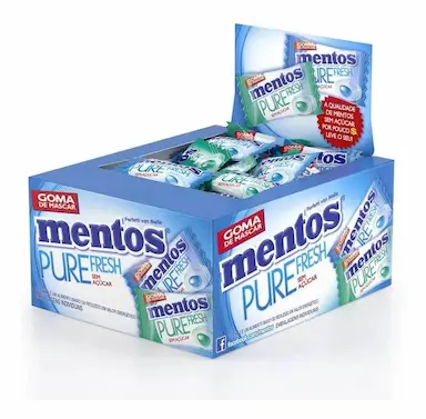 MENTOS INDIVIDUAL PURE FRESH SEM AçúCAR SORTIDO CONTENDO 60 UNIDADES