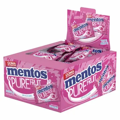 MENTOS INDIVIDUAL TUTTI FRUTTI PURE FRUIT SEM AçúCAR CONTENDO 60 UNIDADES