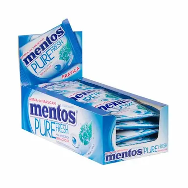 MENTOS SACHê PURE FRESH MINT  CONTENDO 15 SACHêS DE 6G CADA