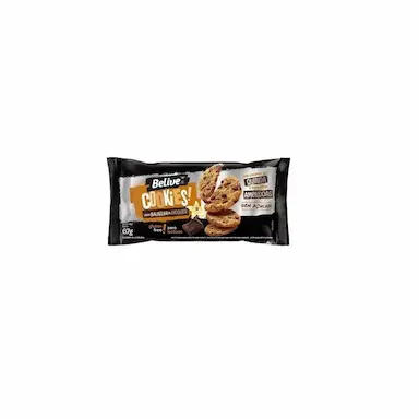 COOKIES BELIVE ZERO LACTOSE, AçúCAR E GLúTEN BAUNILHA COM CHOCOLATE 67G UN