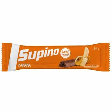 BARRA DE FRUTAS SEM AçúCAR BANANA COM CHOCOLATE AO LEITE SUPINO UNIDADE